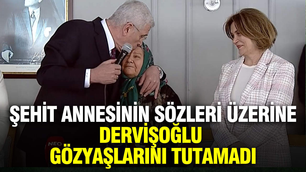 Şehit annesinin sözleri üzerine Dervişoğlu gözyaşlarını tutamadı