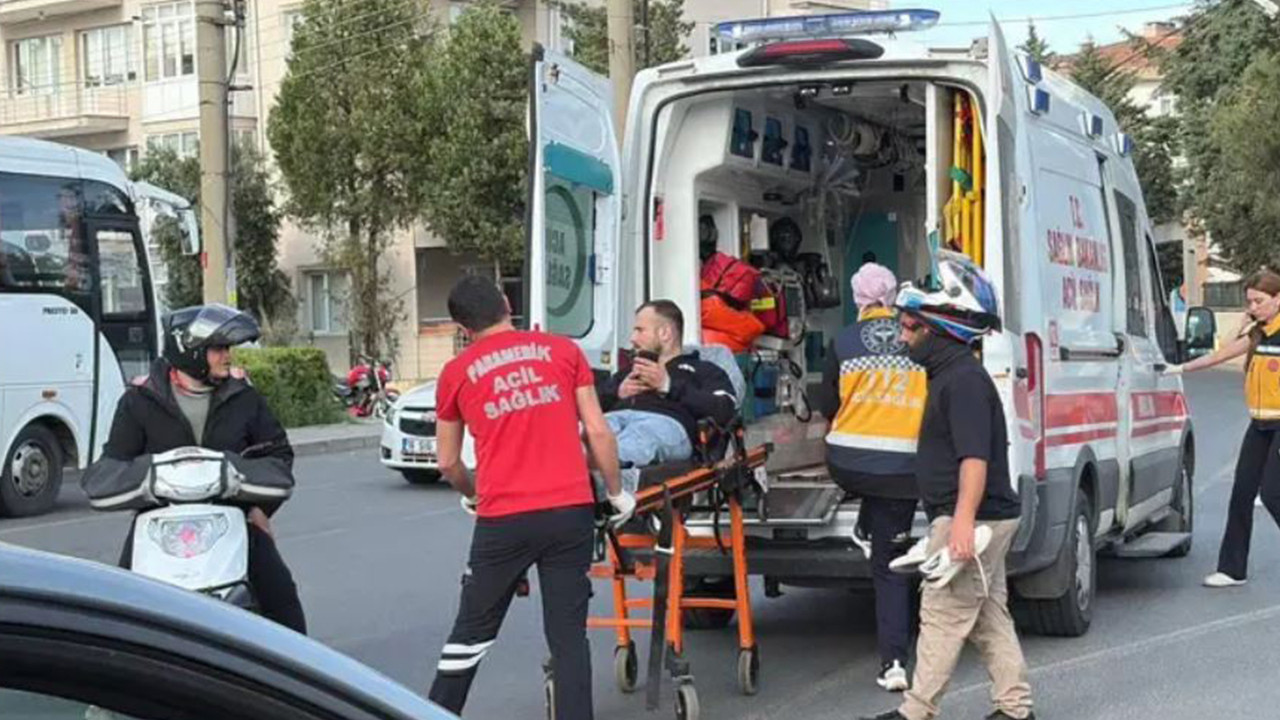 Tekirdağ'da otomobil motosikletle çarpıştı: 1 yaralı
