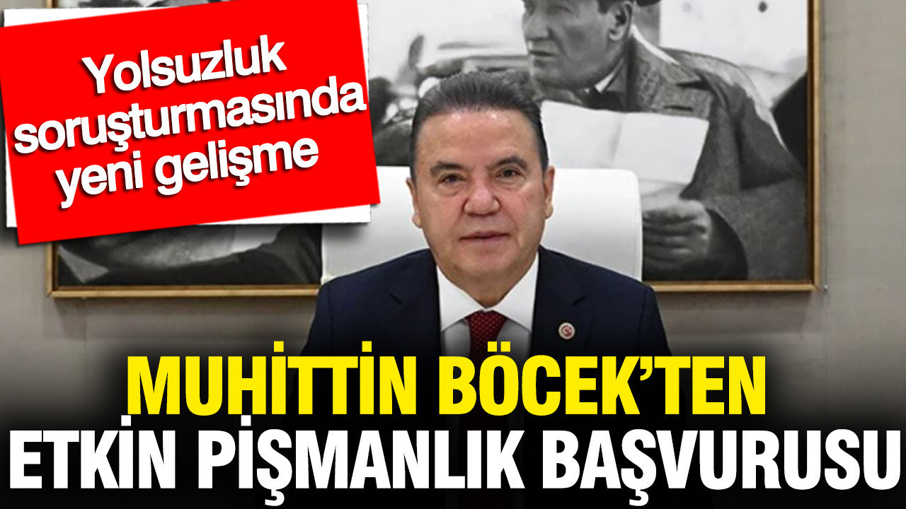 Tutuklu Muhittin Böcek, 'etkin pişmanlık' kapsamında ifade verdi