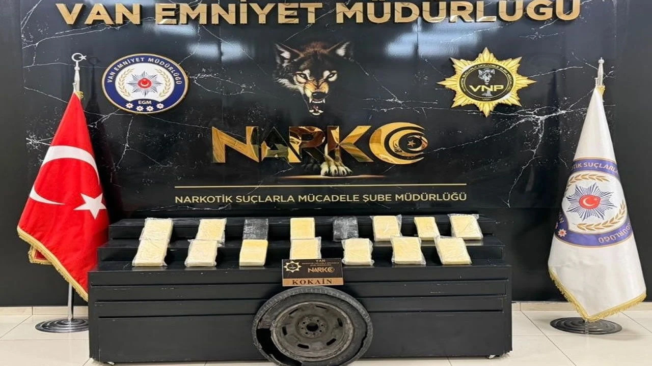 Van’daki narkotik operasyonunda 16 kilo kokain ele geçirildi