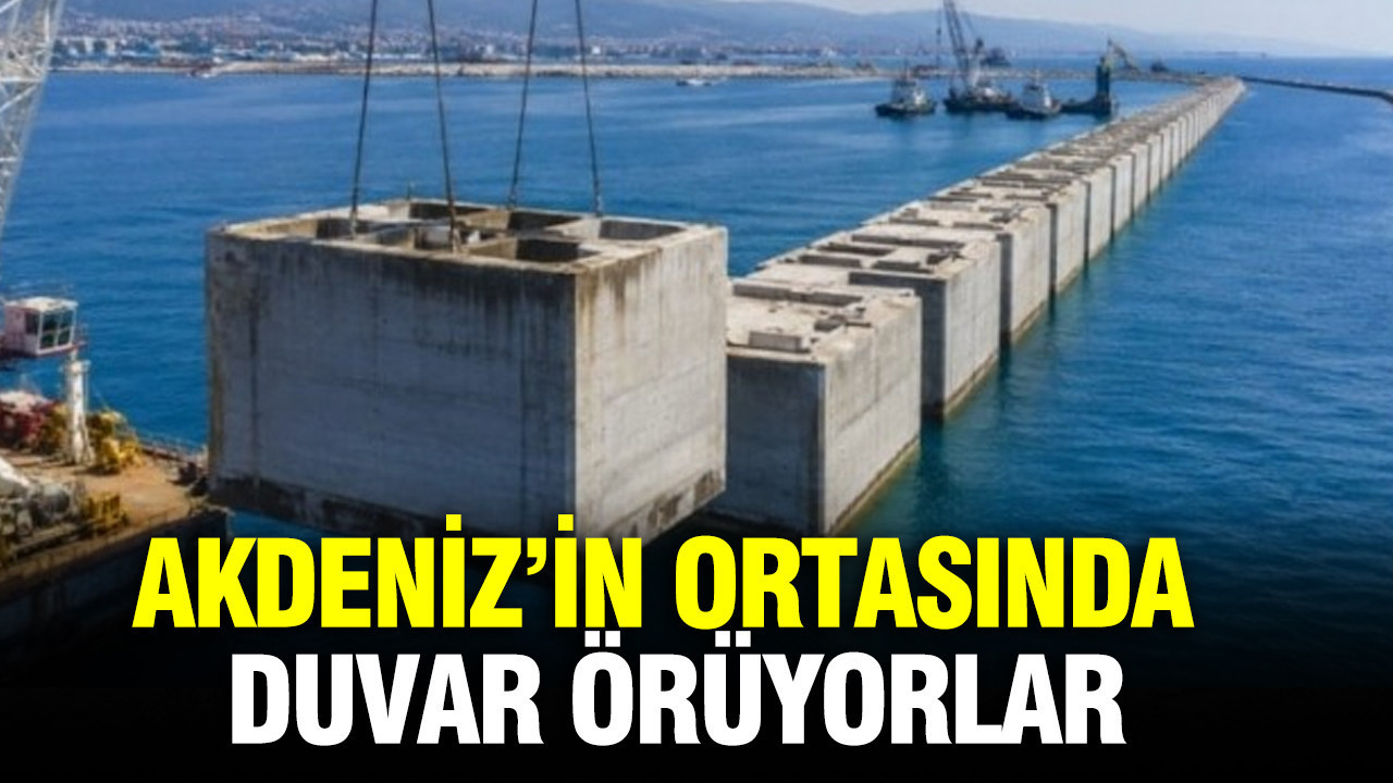 Akdeniz’in ortasında ilmek ilmek duvar örüyorlar: 33 metre tek tek dikilecek