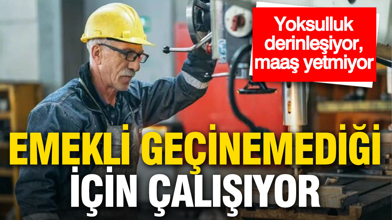 Araştırma ortaya koydu: Emekliler çalışmak zorunda kalıyor