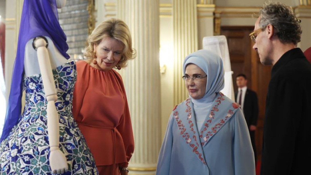 Cumhurbaşkanı Erdoğan, Belçika Kraliçesi Mathilde ile bir araya geldi