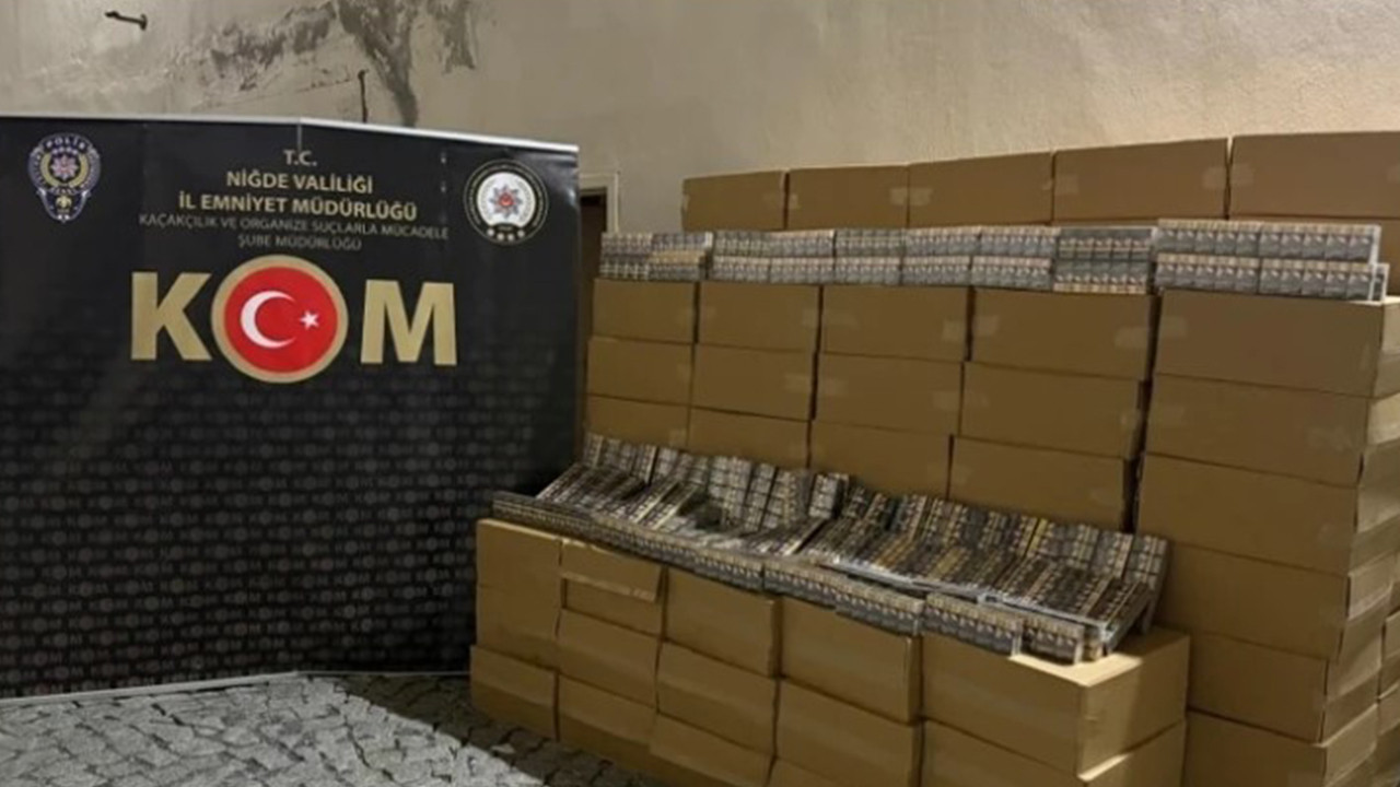 Dev kaçak sigara operasyonu: 50 bin paket ele geçirildi