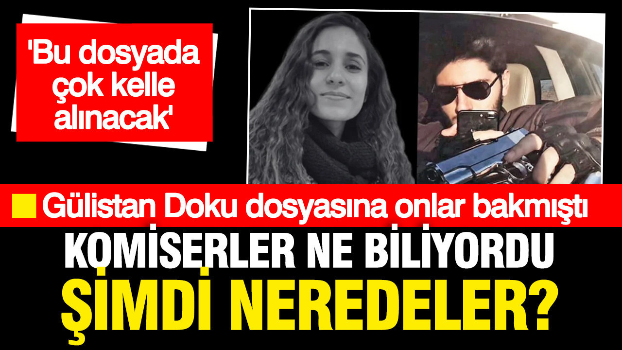 Gülistan Doku soruşturmasında 'çok kelle gidecek' diyen komisere ne oldu?