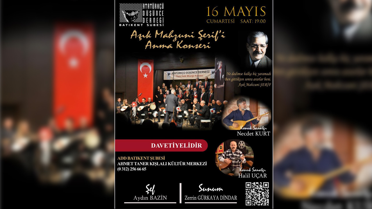 Âşık Mahzuni Şerif Ankara’da konserle anılacak: Gelir öğrencilere burs olacak