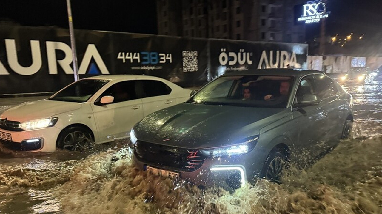 Kayseri'de sağanak etkili oldu
