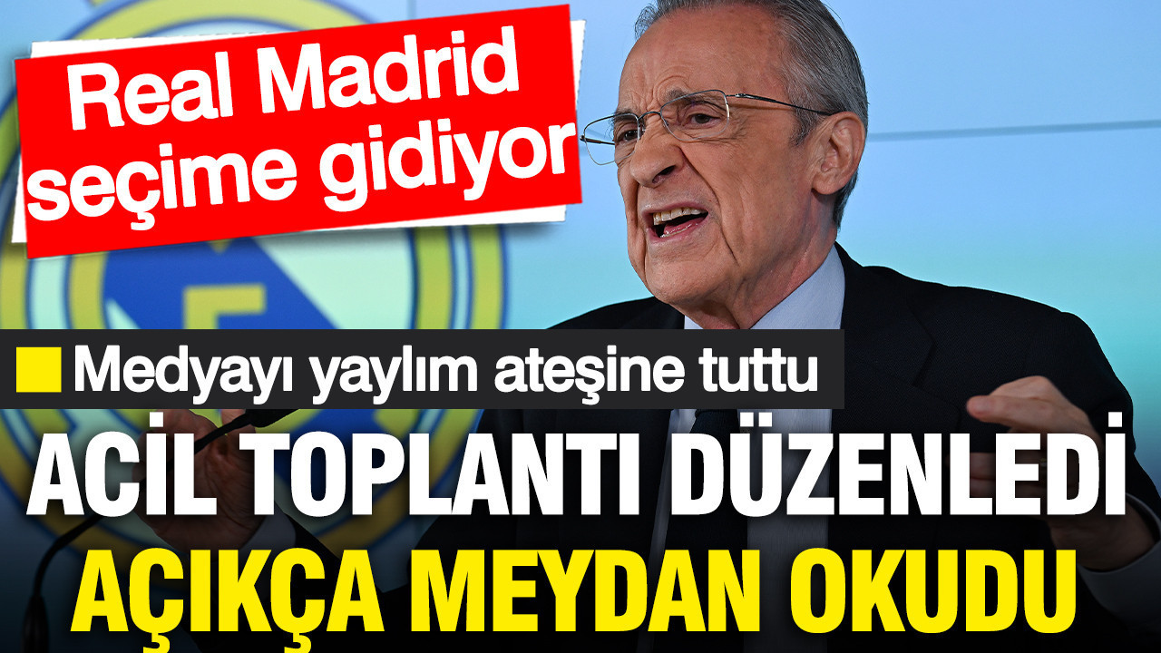 Real Madrid seçime gidiyor: Florentino Perez resmen meydan okudu