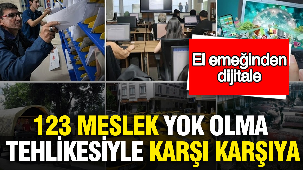 123 meslek yok olma tehlikesiyle karşı karşıya: El emeğinden dijitale