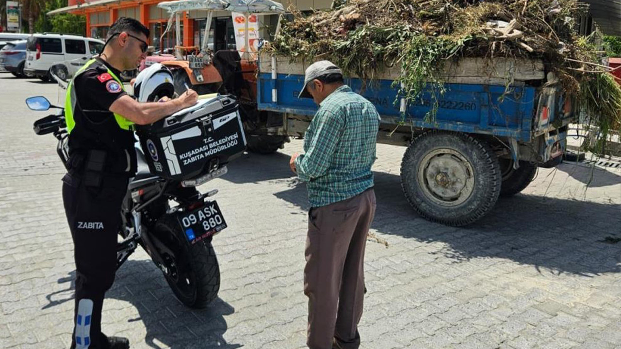 Hafriyat taşırken yolu kirletti, cezadan kurtulamadı
