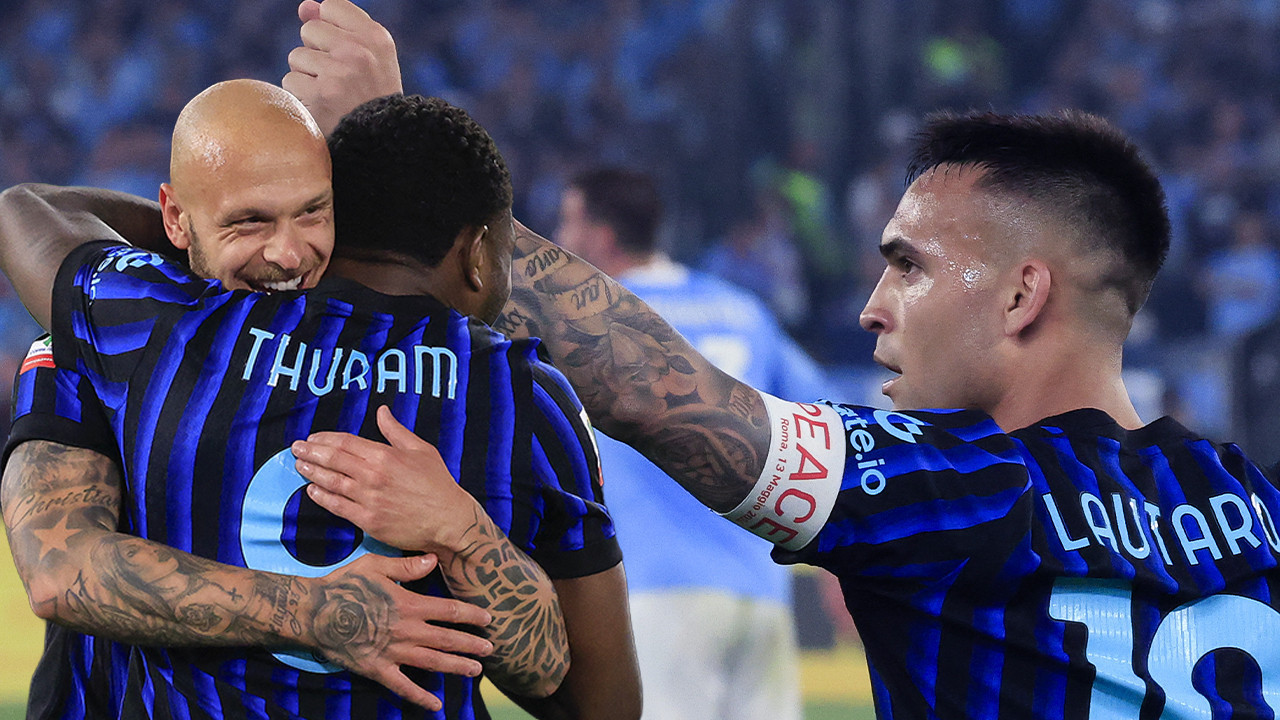 Inter Lazio'yu yenerek duble yaptı: Hakan Çalhanoğlu finalde riske edilmedi