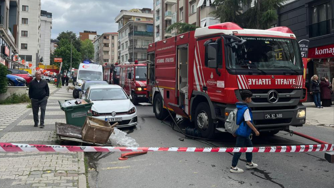 Maltepe'de depo yangını