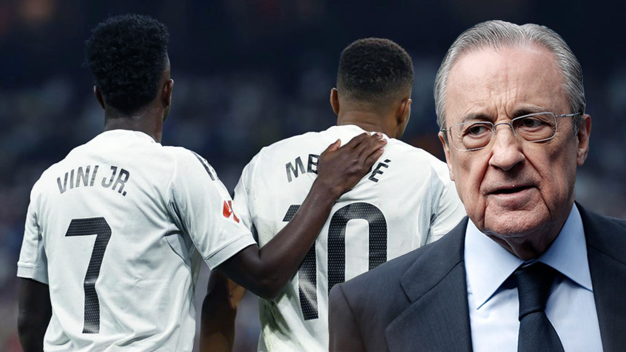 Real Madrid taraftarı Perez, Mbappe ve Vinicius'u hedef aldı: Bernabeu'da kaos