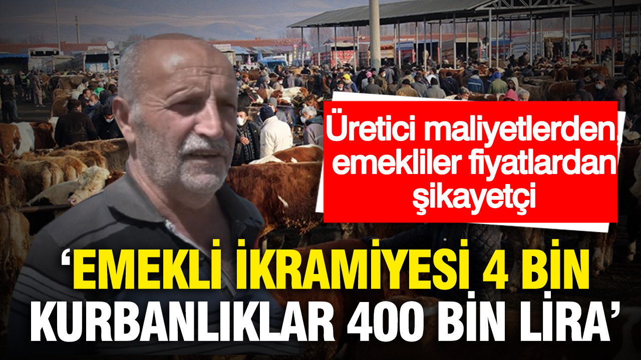 Kurbanlıkta rakamlar 600 bine dayandı: Üretici maliyetlerden, emekliler fiyatlardan şikayetçi
