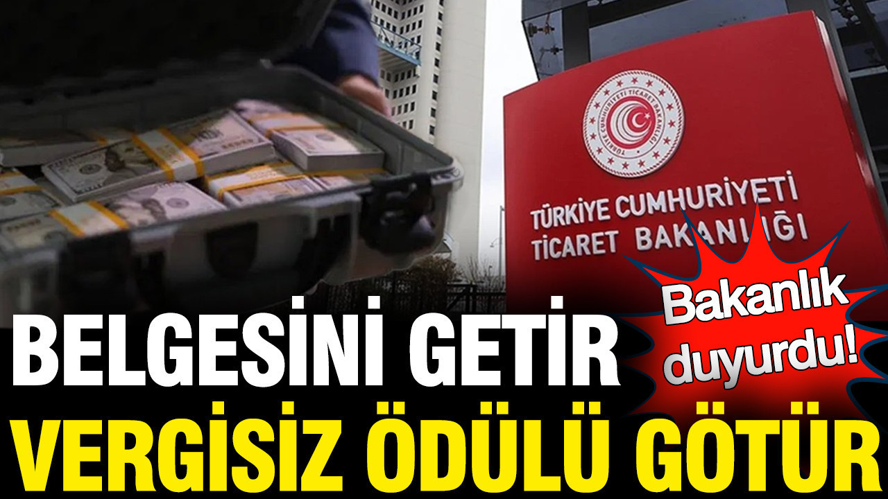 Bakanlık duyurdu: Yarışma ödülleri vergiden muaf