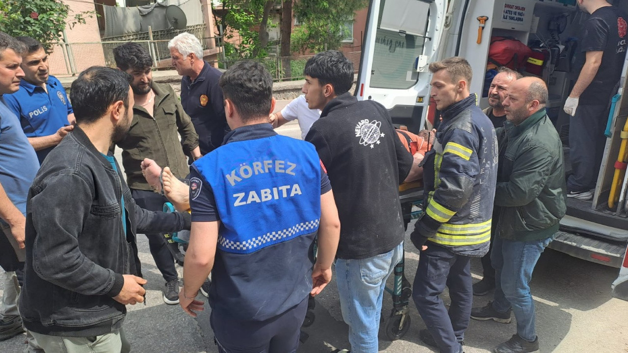 İnşaatta akıma kapılan işçi yaralandı