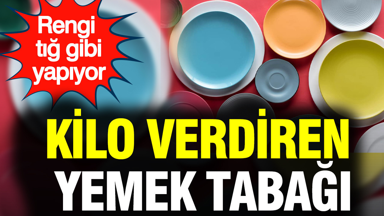 Kilo verdiren yemek tabağı: Mavi renk tığ gibi yapıyor