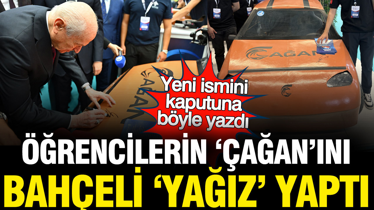 Öğrencilerin 'Çağan'ını Bahçeli 'Yağız' yaptı