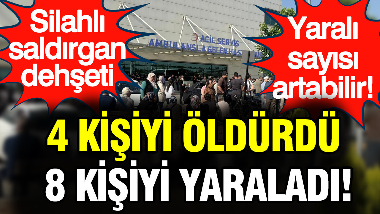 Silahlı saldırgan dehşeti: 4 kişiyi öldürdü, 8 kişiyi yaraladı