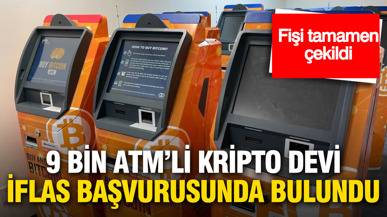 9 bin ATM’li kripto devi iflas başvurusu yaptı: Fişi tamamen çekildi