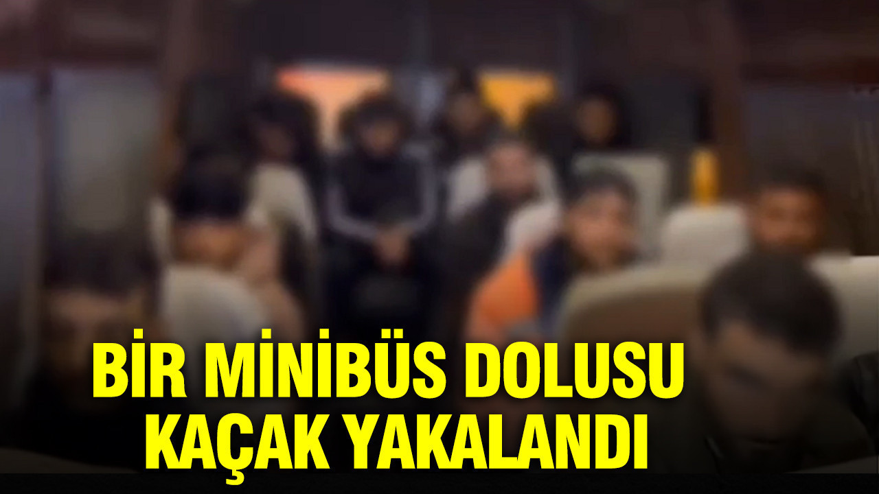 Bir minibüs dolusu kaçak yakalandı: Hatay'da polisin radarına takıldı