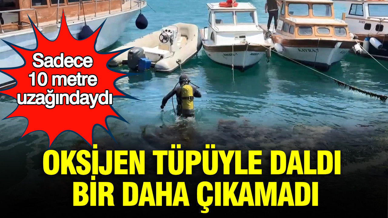 Midye toplamak için dalmıştı: Oksijen tüpüyle daldı, bir daha çıkamadı