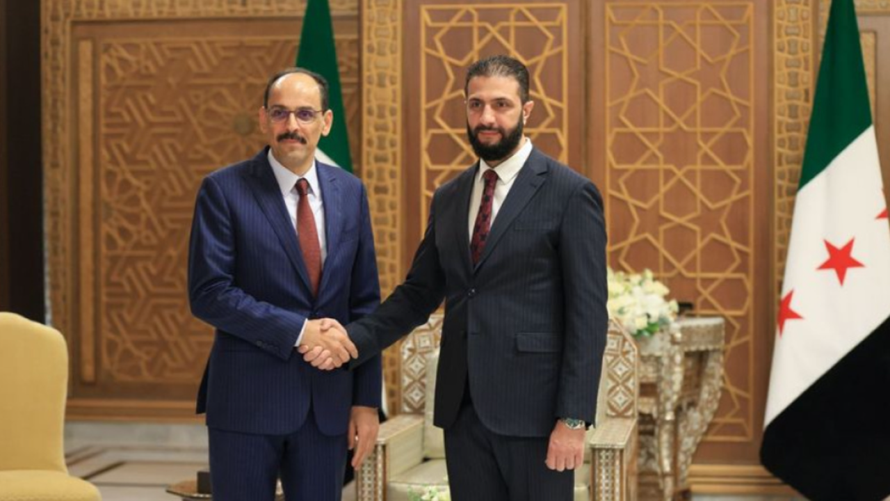 MİT Başkanı Kalın, Şara ile bir araya geldi