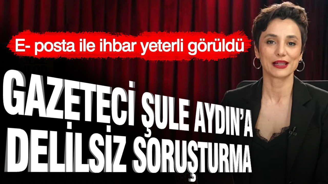 Gazeteci Şule Aydın'a delilsiz soruşturma: E-posta ile ihbar yeterli görüldü