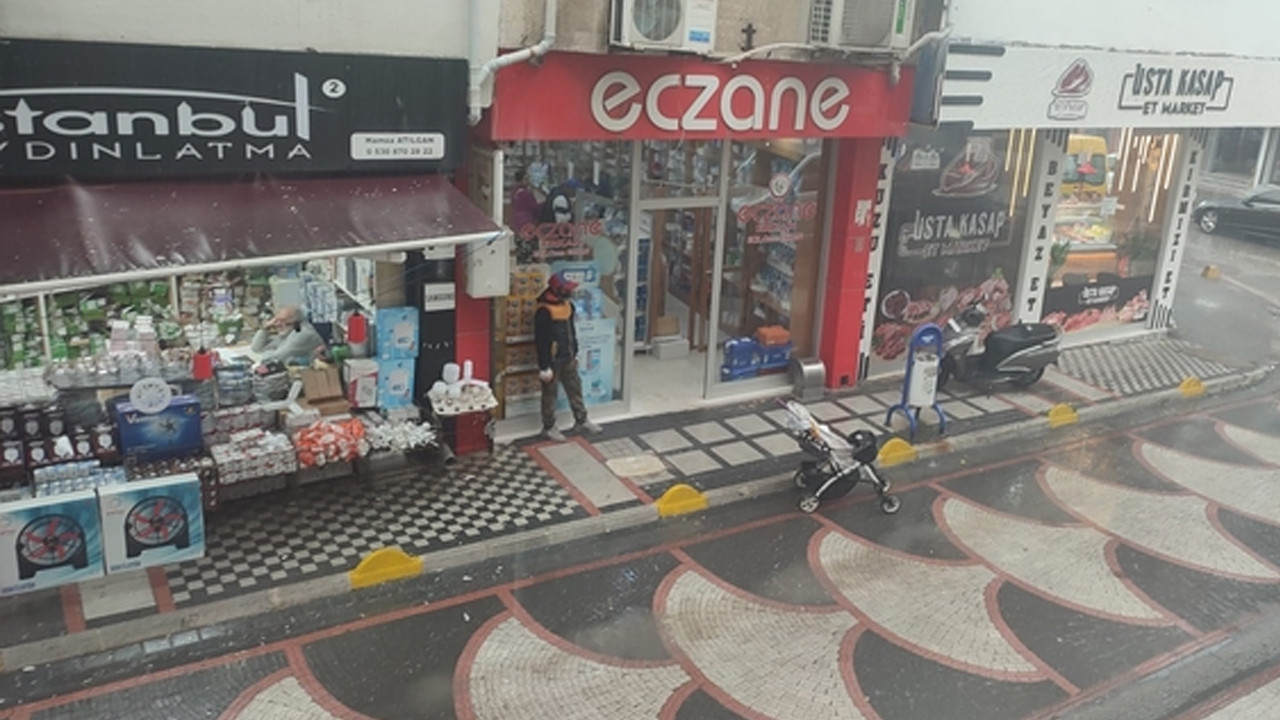 Keşan’da sağanak yağış etkili oldu