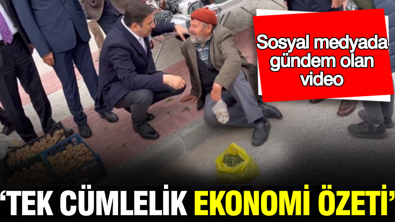 Sosyal medyada gündem olan video: Tek cümlelik ekonomi özeti