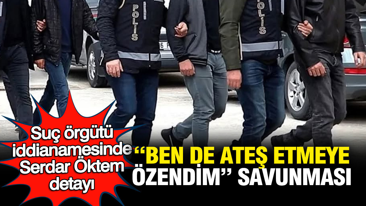 Suç örgütü iddianamesinde Serdar Öktem detayı: “Ben de ateş etmeye özendim” savunması