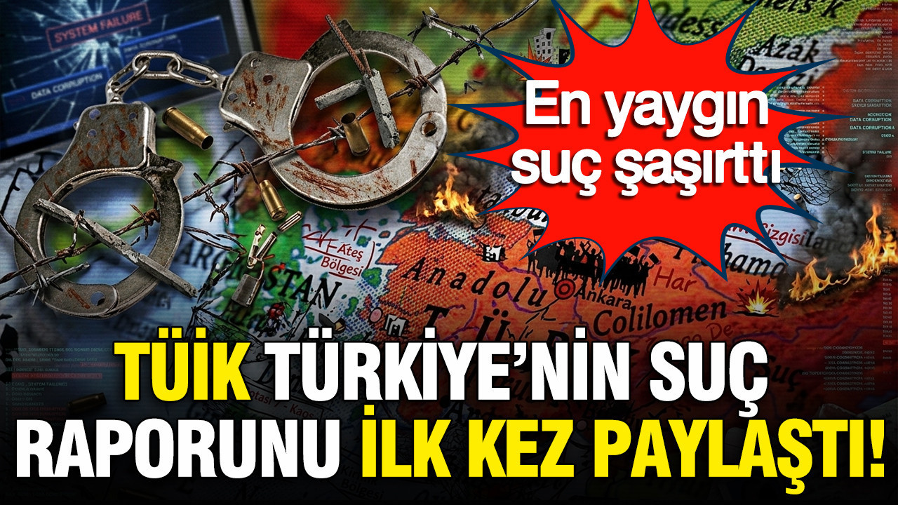 TÜİK ilk kez açıkladı: Türkiye’nin suç ve güvenlik raporu: En çok taciz ve bilişim suçu yaşanıyor