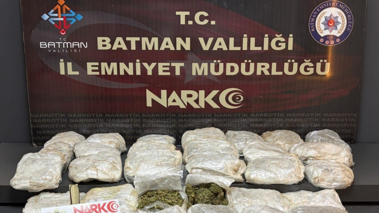 Batman'da 20 kilogram uyuşturucu ele geçirildi