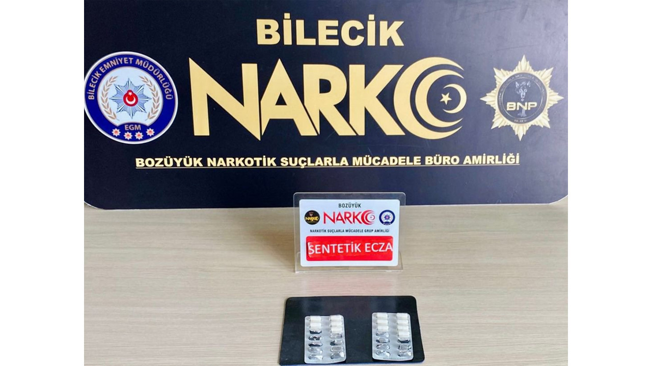 Bilecik’te Sentetik Ecza (Symra) ele geçirildi
