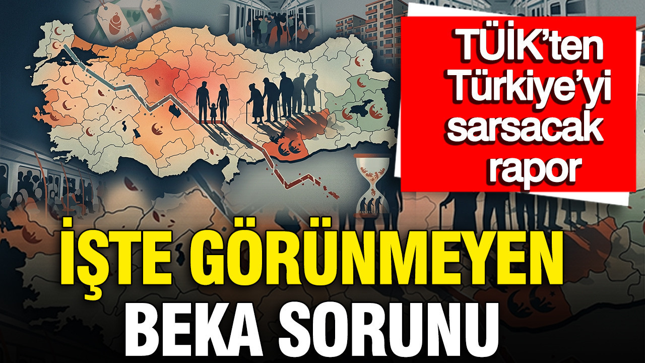 TÜİK’ten Türkiye’yi sarsacak rapor: Cumhuriyet tarihinin en düşük seviyesinde