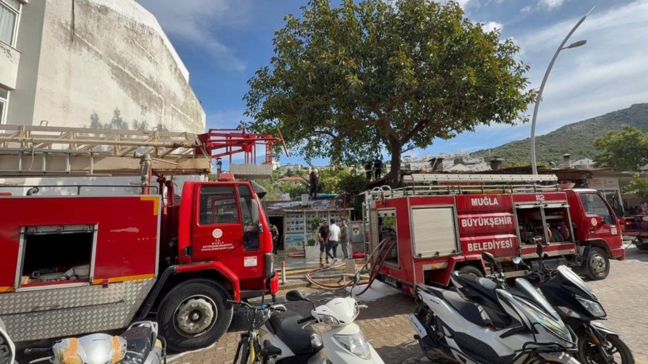 Datça’da yangın paniği