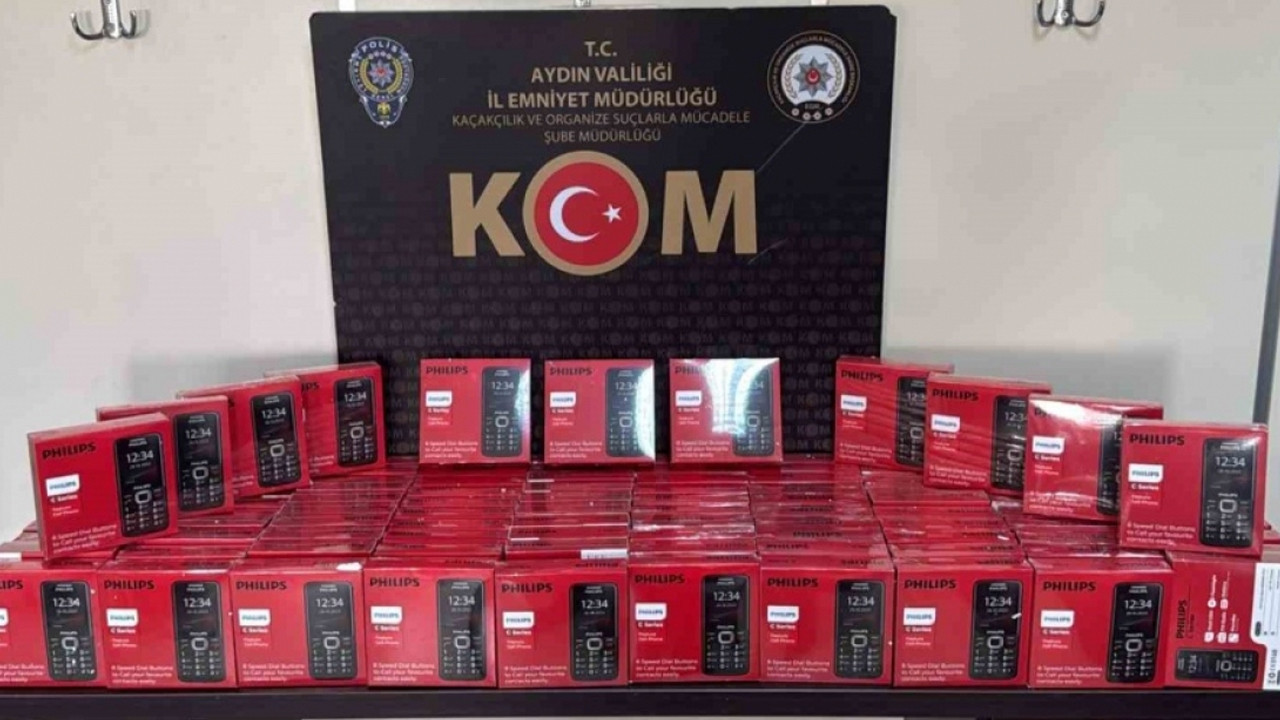 Aydın’da kaçak telefon operasyonu