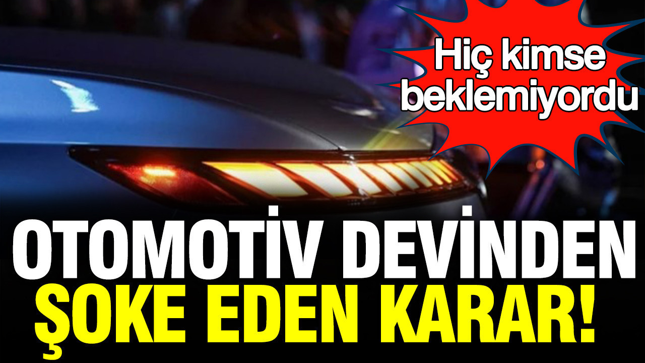 Otomotiv devi elektrikli araç planlarını durdurdu: Büyük şok