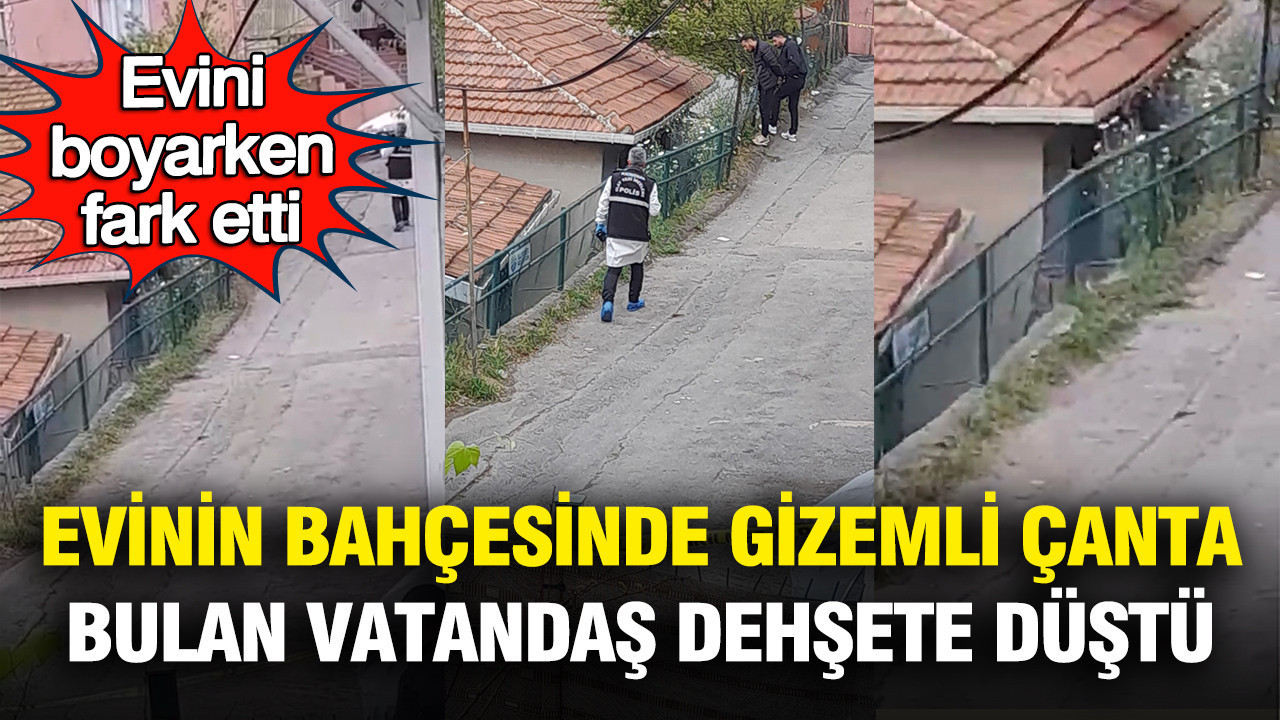 Evinin bahçesinde gizemli çanta bulan vatandaş dehşete düştü: İçinden cephanelik çıktı