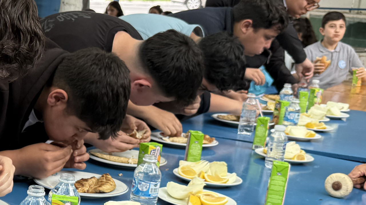 Önce bilgi aldılar, sonra balık yiyip yarıştılar