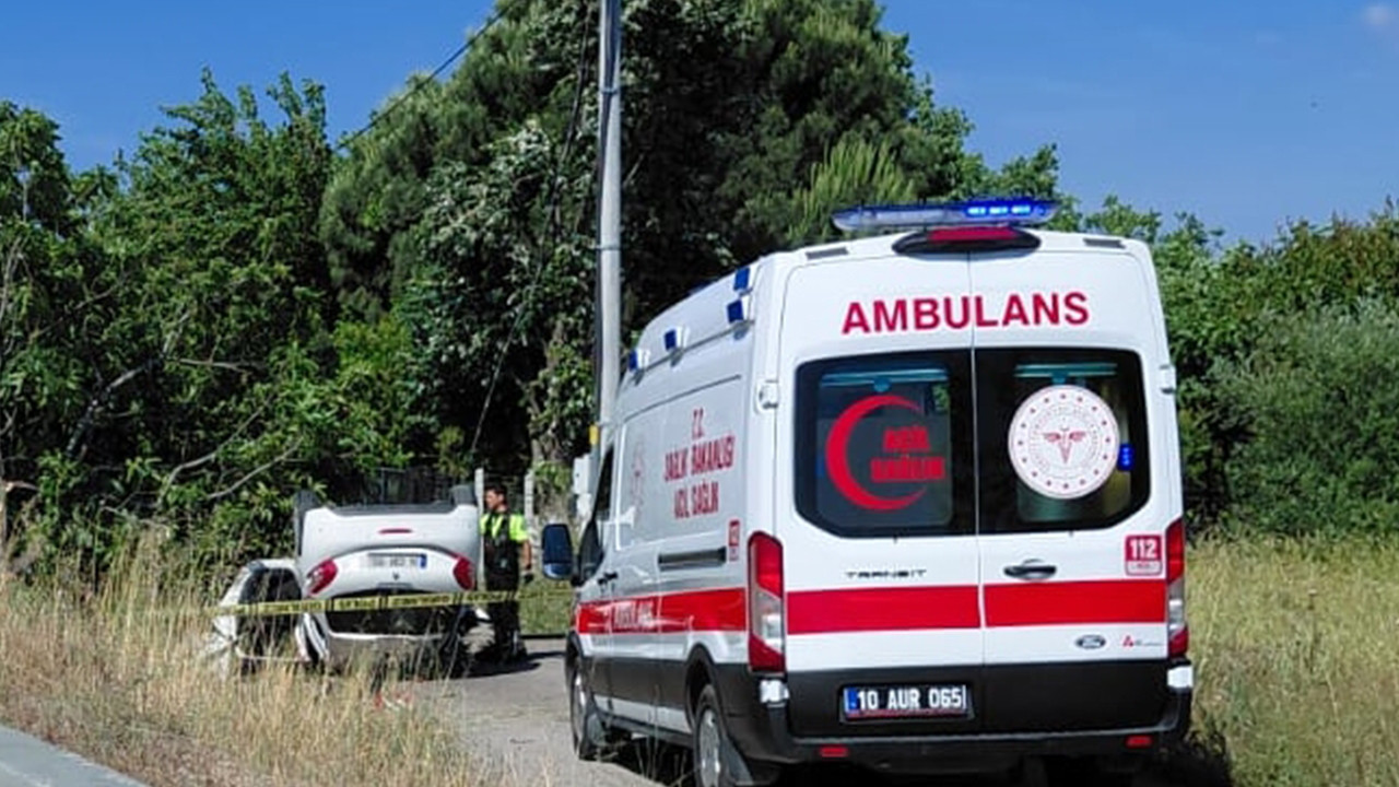 Feci kaza... Takla atan otomobilde 1 kişi can verdi