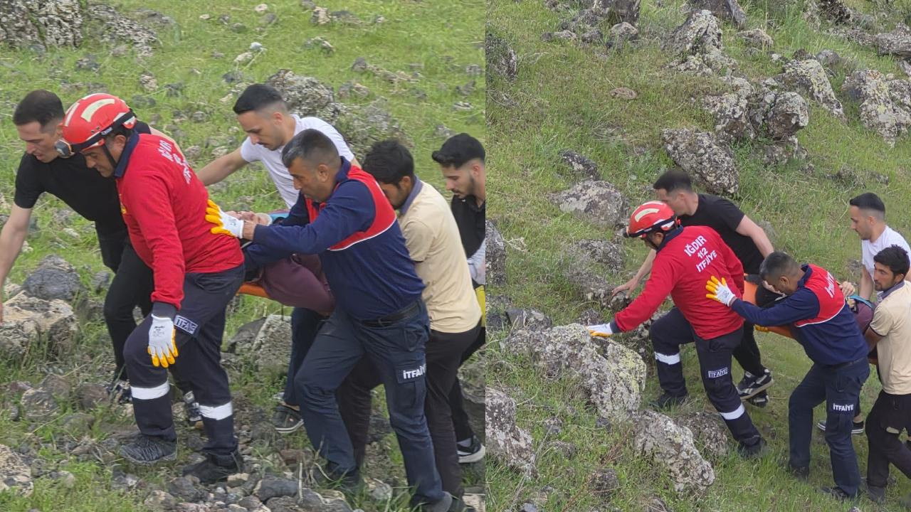 Iğdır’da otomobil uçuruma düştü: 4 yaralı