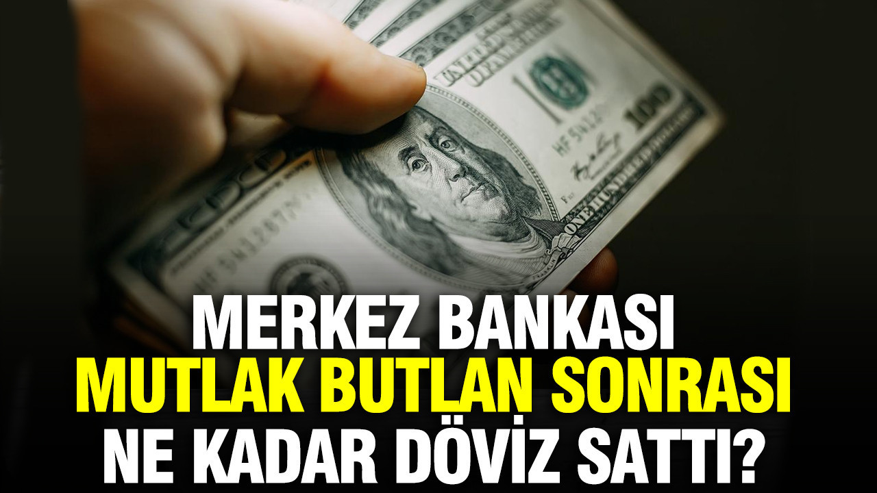 Merkez Bankası mutlak butlan sonrası ne kadar döviz sattı?