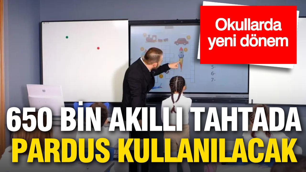 Okullarda yeni dönem: 650 bin akıllı tahtada Pardus kullanılacak