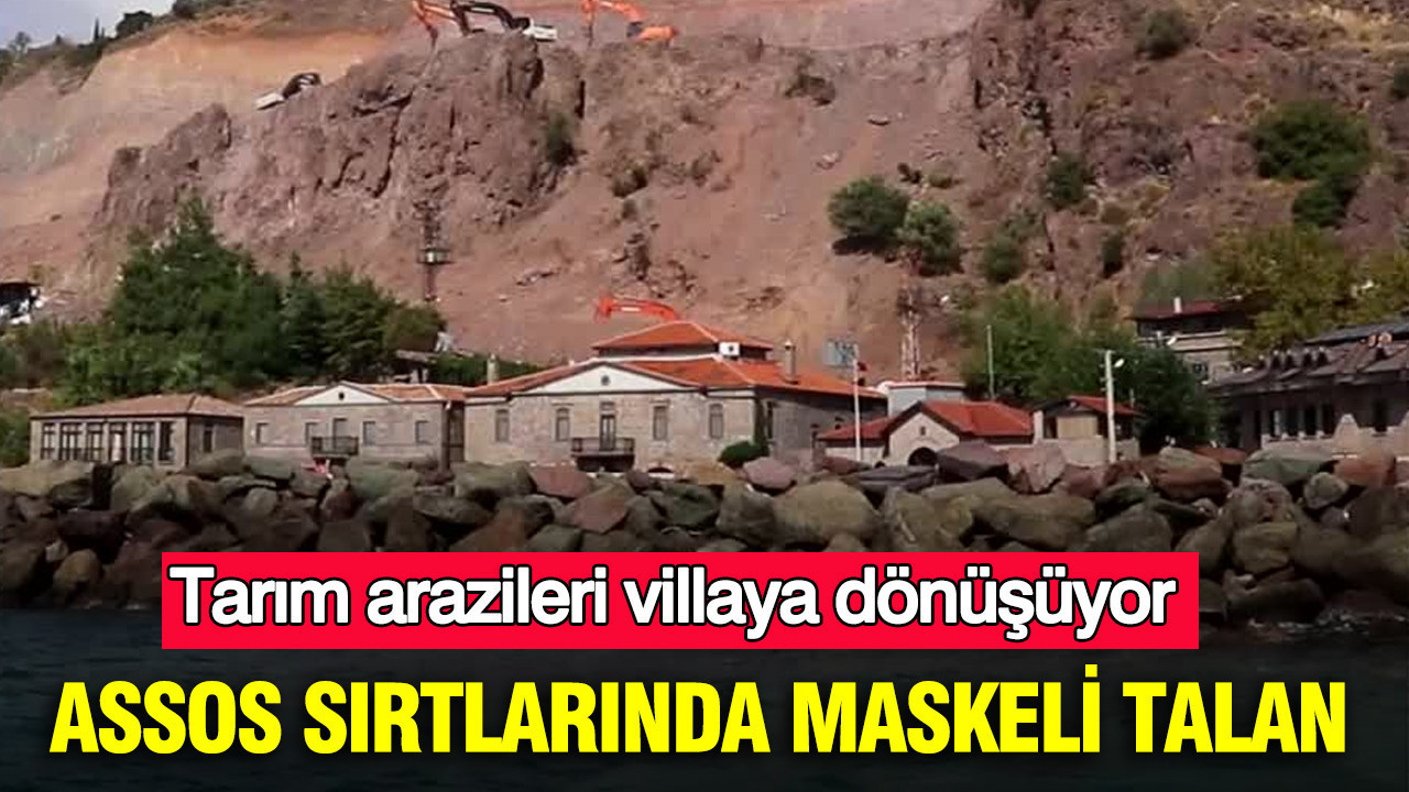 Tarım arazileri villaya dönüşüyor: Assos sırtları tehlikede