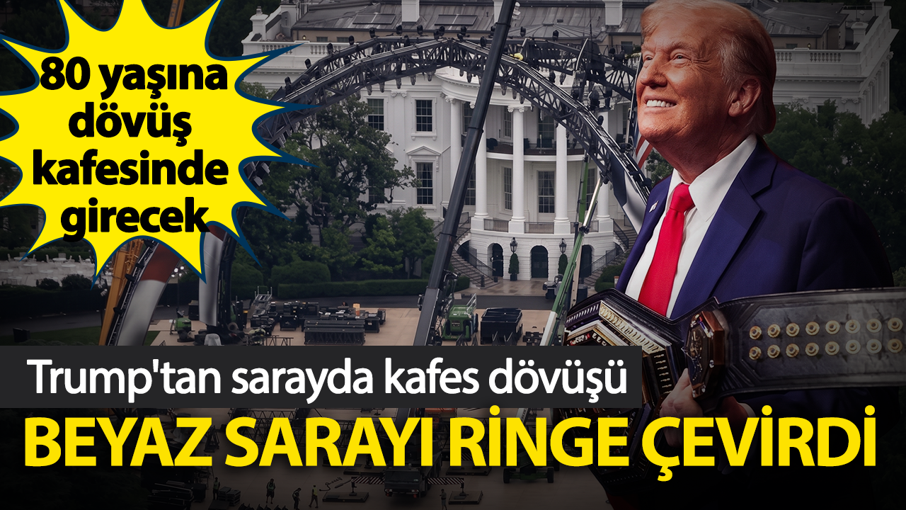 Beyaz Saray'ın bahçesinde UFC kafesi: Trump 80. yaşını dövüşlerle kutlayacak