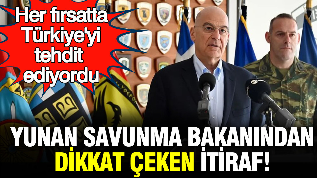 Yunan savunma bakanından 
