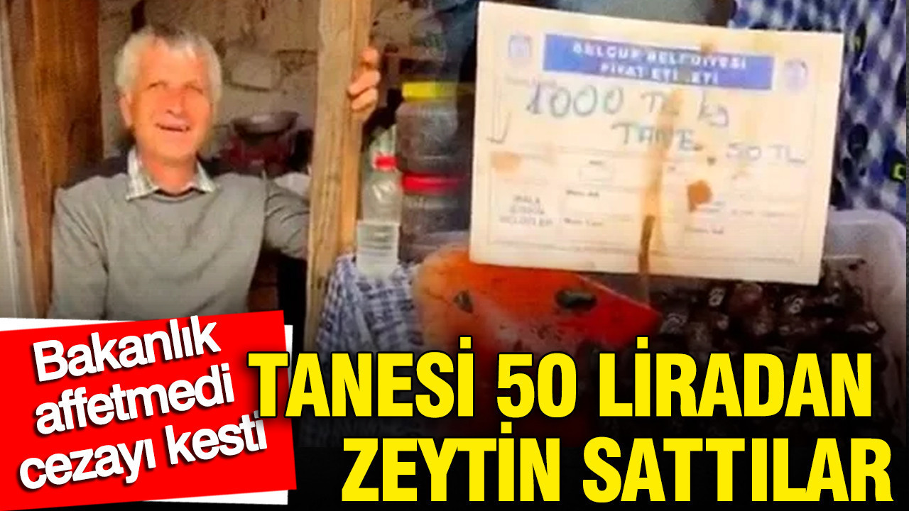 Tanesi 50 liradan zeytin sattılar: Bakanlık baskın yapıp cezayı kesti