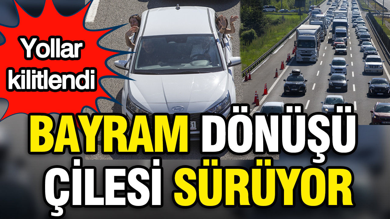 Bolu ve Düzce’de yollardaki bayram dönüşü yoğunluğu sürüyor