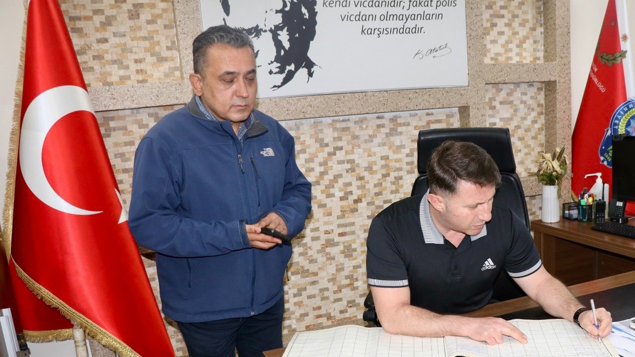 İl Emniyet Müdürü Çağlar Bozüyük İlçe Emniyet Müdürlüğünde denetlemelerde bulundu